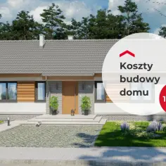 Nowy dom z dachem dwuspadowym 100m2. Sprawdź koszty budowy domu.