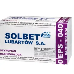 Opakowanie styropianu Solbet EPS 040 Dach/Podłoga. Idealny wybór, jeśli zastanawiasz się, jaki styropian na podłogę wybrać.
