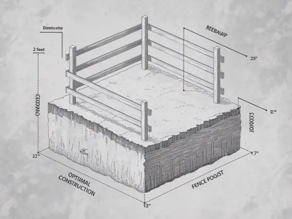 Jak głęboki fundament pod ogrodzenie, aby uniknąć problemów zimą?